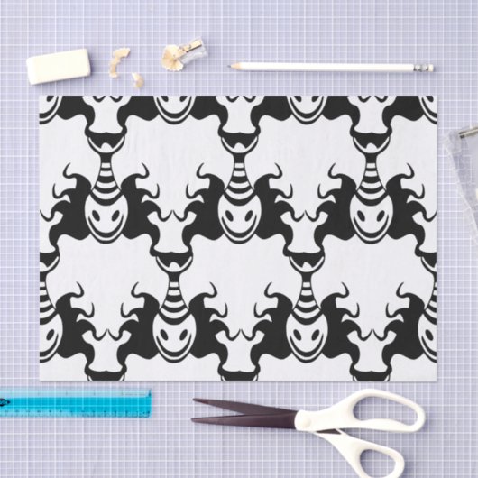 Genie Ghost komt uit lampvrij patroon Tissuepapier (Craft)