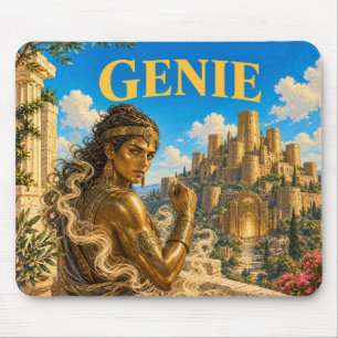 Genie, gotische fantasie monster muismat