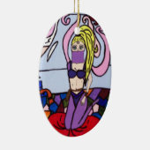 GENIE IN EEN FLES KERAMISCH ORNAMENT (Rechts)