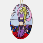 GENIE IN EEN FLES KERAMISCH ORNAMENT (Links)