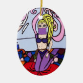 GENIE IN EEN FLES KERAMISCH ORNAMENT (Voorkant)