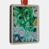 "Genie in een fles" Metalen Ornament (Rechts)