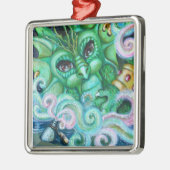 "Genie in een fles" Metalen Ornament (Links)