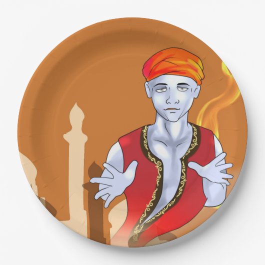 Genie/Jinn Papieren Bordje (Voorkant)