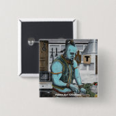 Genie Koken Keuken Magic Fantasy Art Button (Voorkant /achterkant)