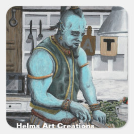 Genie Koken Keuken Magic Fantasy Art Stickers
