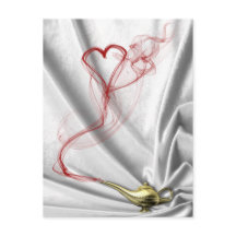 Genie Lamp met heetrok - Briefkaart