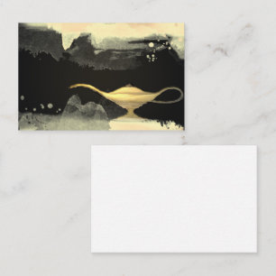 Genie Lamp Smoke Magic Visitekaartje