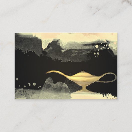 Genie Lamp Smoke Magic Visitekaartje (Voorkant)