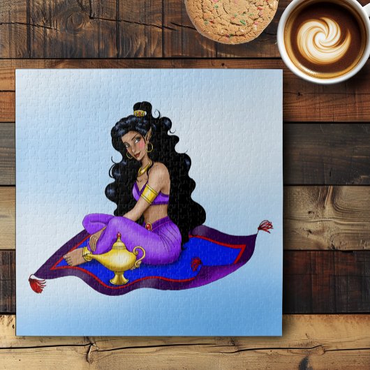 Genie Magic Carpet Lamp Blue Sky Legpuzzel