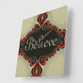 Genie Magie Geloven Aangepaste Wandklok (Hoek)