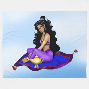 Genie Magisch Tapijt Lamp Blauwe Lucht Fleece Deken