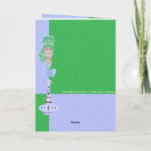 Genie op een fles kaart (Achterkant)