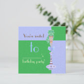 Genie op een fles kaart (Staand voorkant)