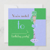 Genie op een fles kaart (Voorkant)