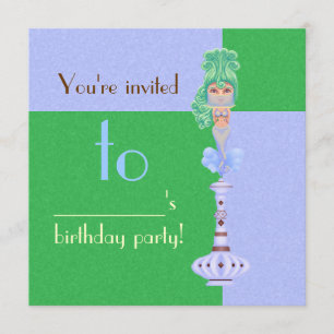 Genie op een fles kaart