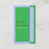 Genie op een fles visitekaartje (Achterkant)