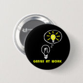 GENIE OP HET WERK RONDE BUTTON 5,7 CM (Voorkant /achterkant)