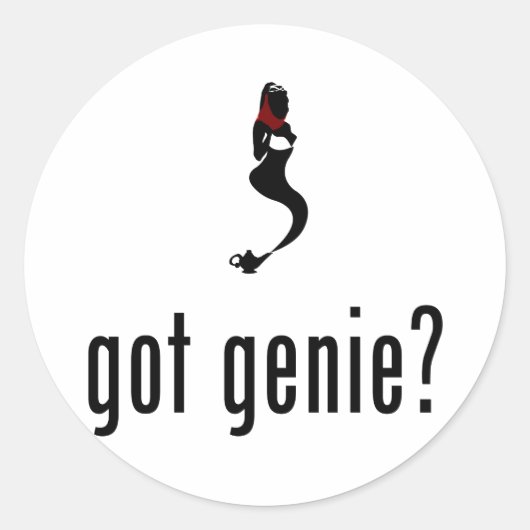 Genie Ronde Sticker (Voorkant)