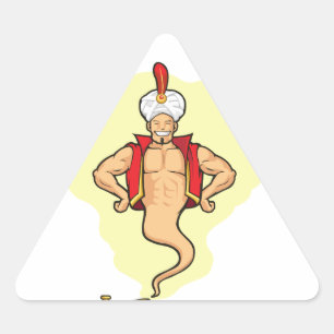 Genie Uiterlijk van Magic Lamp Sticker