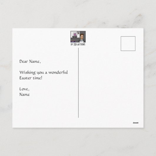 Genie van de Kippenhok Coup Feestdagenkaart (Achterkant)