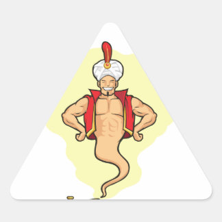 Genie verschijnen van Magic Lamp Sticker