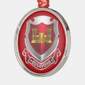 GENIEKORPS  Kerstmis Metalen Ornament (Links)