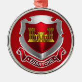 GENIEKORPS  Kerstmis Metalen Ornament (Voorkant)