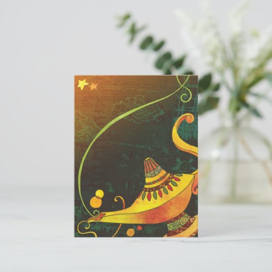 Genie's Lamp Briefkaart (Staand voorkant)