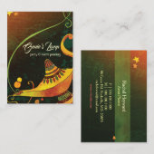 Genie's Lamp Chic Fantasy Visitekaartje (Voorkant / Achterkant)