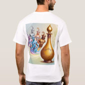 Genies Unleashed: Magie uit de fles T-shirt (Achterkant)