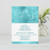 Geniet alleen van ons hart en Blauwgroen ontvangst Kaart (Staand voorkant)