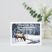 Geniet alsjeblieft van deze niet-denominationale w briefkaart (Staand voorkant)