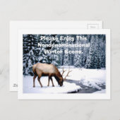 Geniet alsjeblieft van deze niet-denominationale w briefkaart (Voorkant / Achterkant)