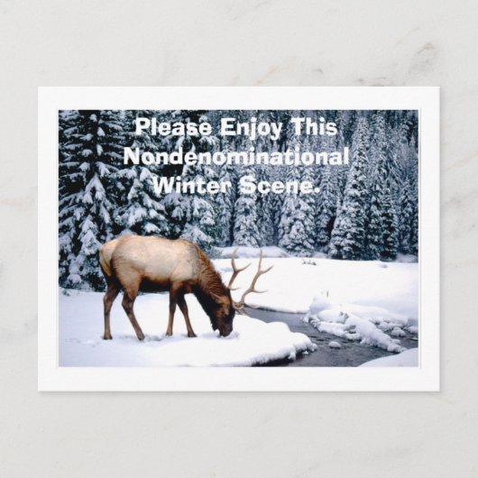 Geniet alsjeblieft van deze niet-denominationale w briefkaart (Voorkant)