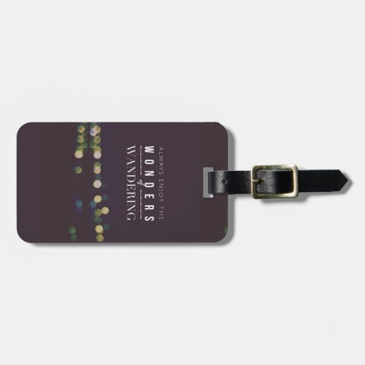 Geniet altijd van de WondersWandering/Reizigers Bagagelabel (Voorkant horizontaal)