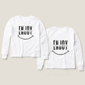 Geniet altijd van het leven (Voorkant /achterkant)