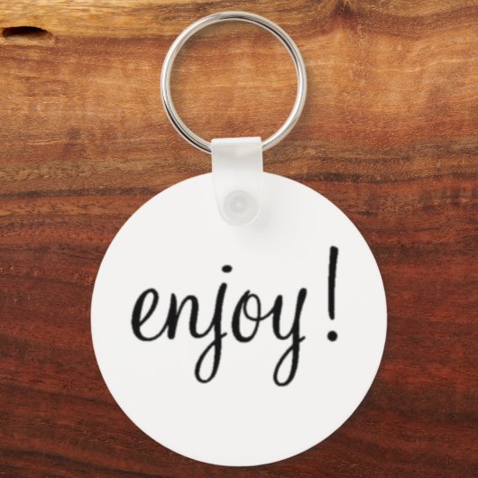 Geniet! Button Sleutelhanger (Voorkant)