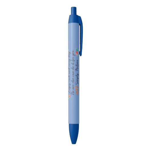 Geniet elke dag van de pen (Achterkant (Verticaal))