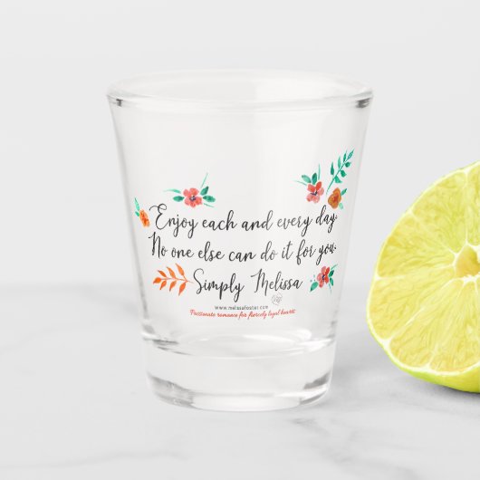 Geniet elke dag van een glazen schoen (Voorkant)