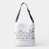 Geniet elke dag van een witte crossover tas (Achterkant)