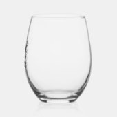 Geniet en Ontspan Wijnglas Zonder Voet (Links)