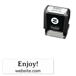 Geniet ervan! Sjabloon voor website zakelijke prod Zelfinktende Stempel