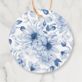 Geniet Favoriet Tag – Wit & Marineblauw Bedankjes Labels (Achterkant)