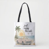 Geniet gewoon van de rit strandtas tote bag (Voorkant)