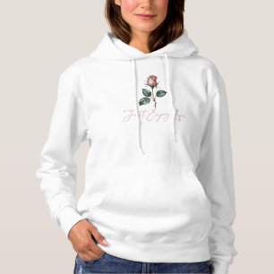 Geniet gewoon van het leven, Dames Roos Bloem Hoodie