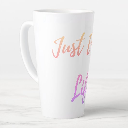 Geniet gewoon van levenslange mok (Linkerhoek)