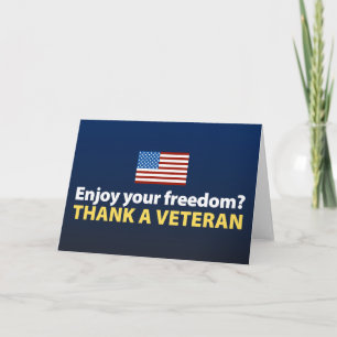 Geniet je van je vrijheid? Bedank een veteraan. Kaart