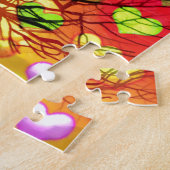 Geniet met meerdere harten legpuzzel (Zijkant)