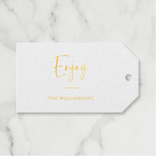Geniet Minimalistisch speciaal gepersonaliseerd Cadeaulabels